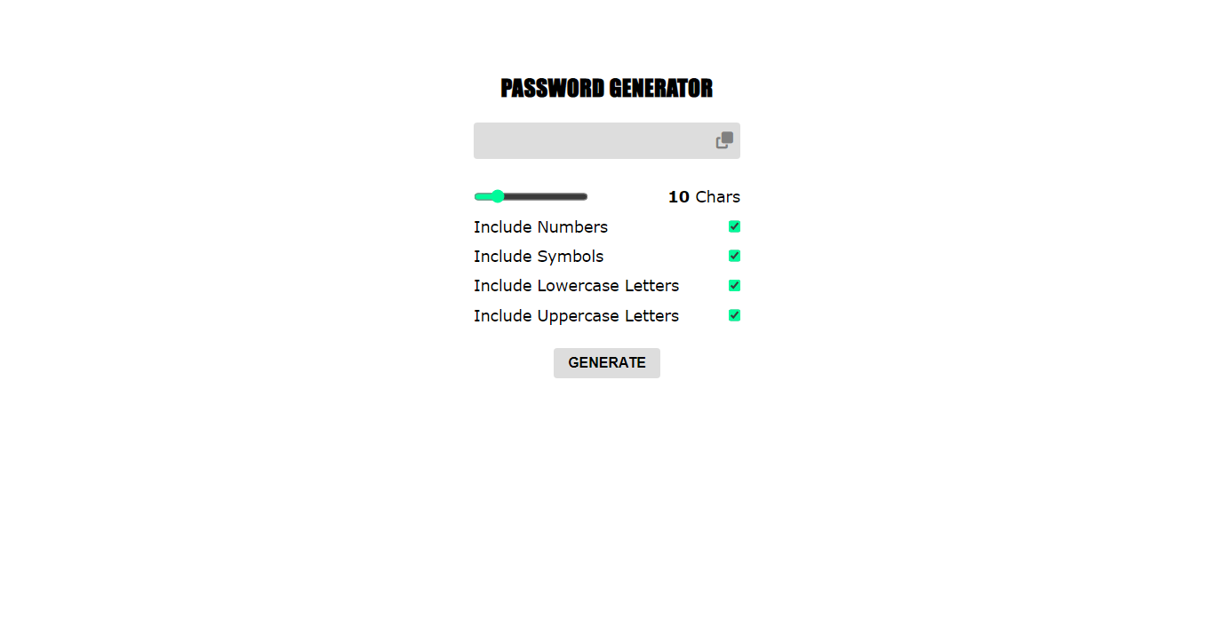 Password Generator